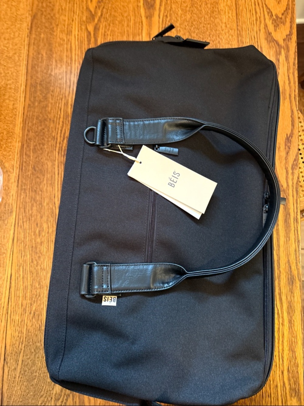 BEIS Black Weekender Bag